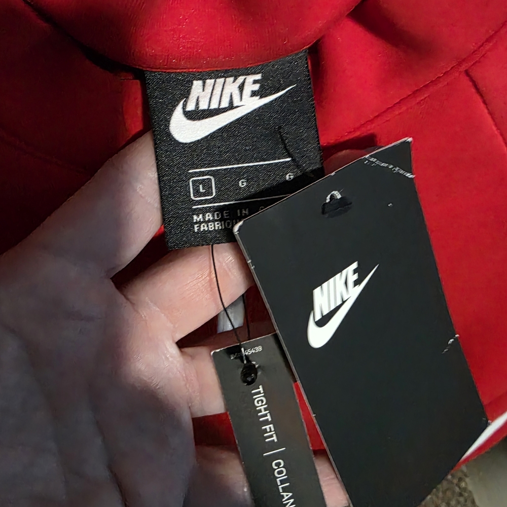 Nike Red Long Sleeve Pullover - Picture 6 of 7